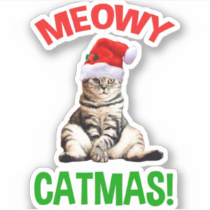 Sticker Meowy Catmas !