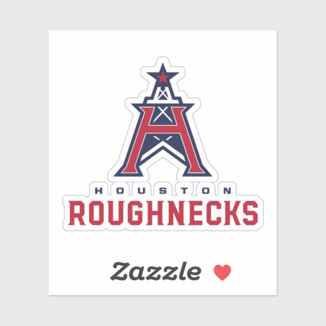 Sticker Merch classique Houston Roughnecks (Feuille)
