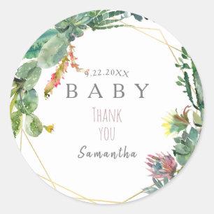 Sticker Merci baby shower