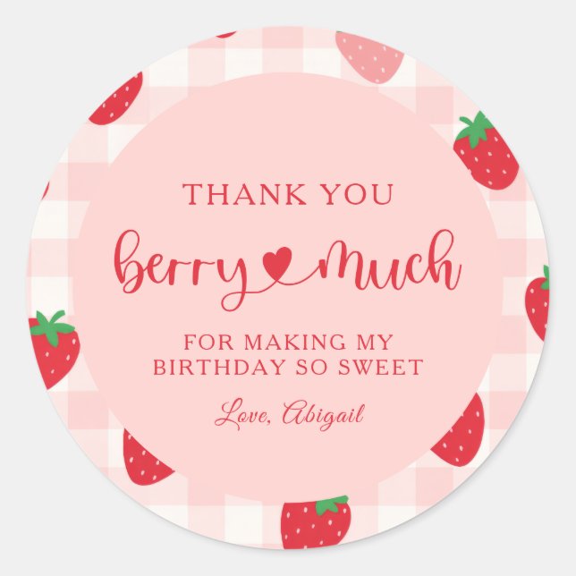 Sticker Merci Berry Sweet (Devant)