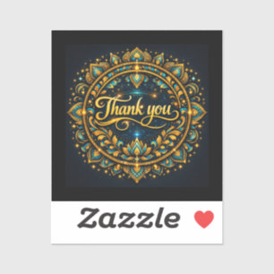 Sticker Merci Conception de gratitude élégante