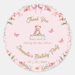 Sticker Merci des fleurs et des ours