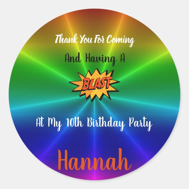 Sticker Merci du parc d'attractions (Devant)