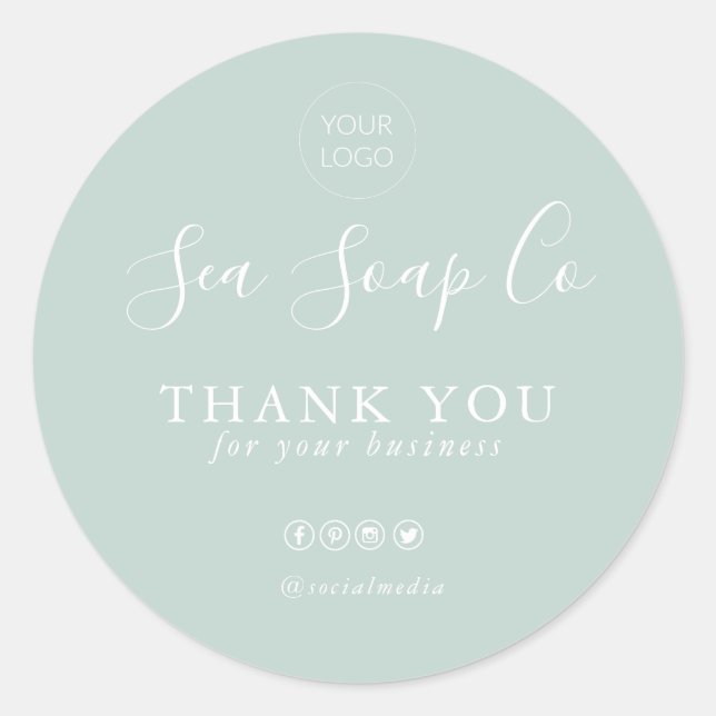 Sticker Merci | Entreprise (Devant)