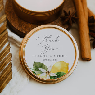 Sticker Merci Favori de citron moderne