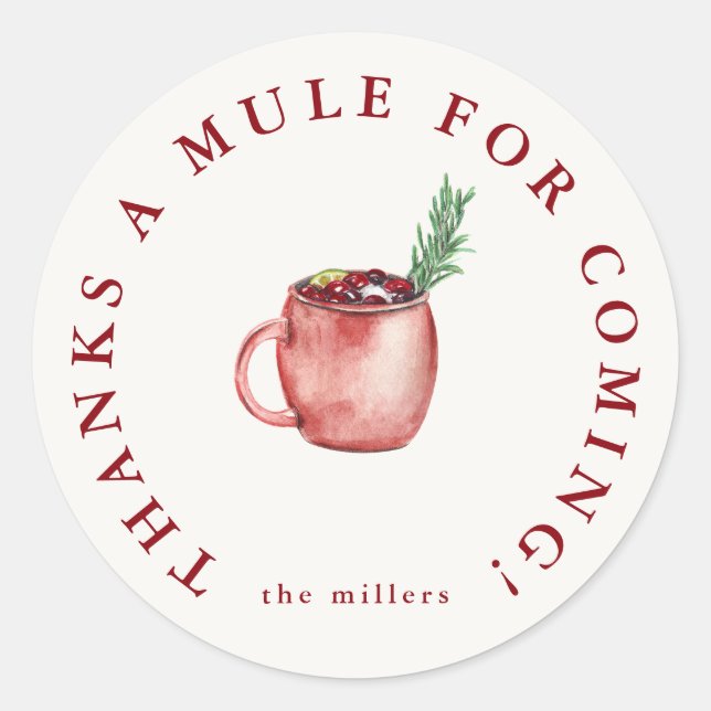 Sticker Merci Festif (Devant)