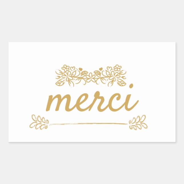 Sticker Merci Merci (Devant)