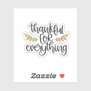 Sticker Merci pour tout Thanksgiving drôle