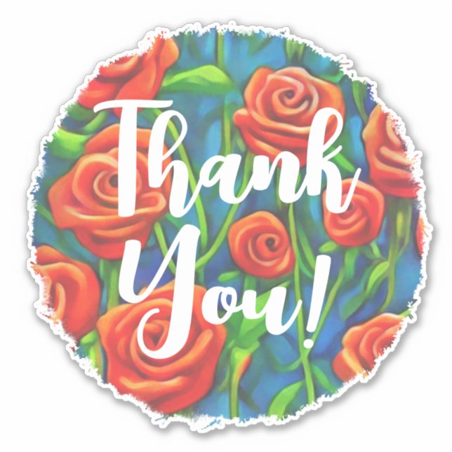 Sticker Merci rose (Devant)