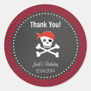 Sticker Merci Rustique Pirate