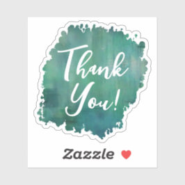 Sticker Merci turquoise