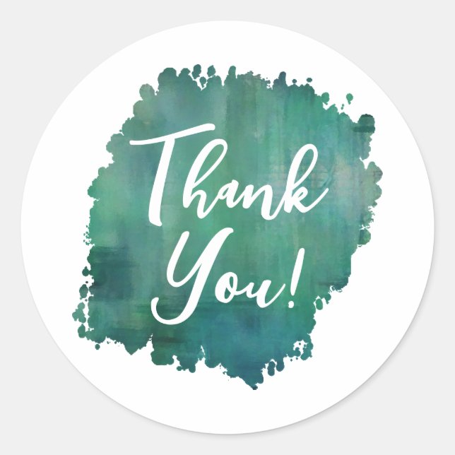 Sticker Merci turquoise (Devant)