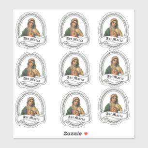 Sticker Mère douleureuse bénie de Vierge Marie religieus
