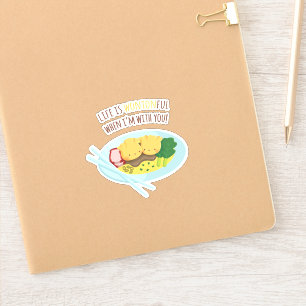 Sticker Merveilleux Doublure Couple Noodle Love Pun
