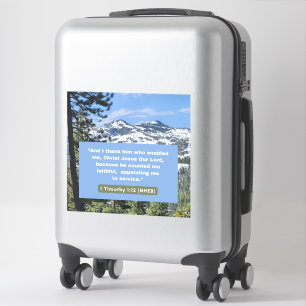 Sticker Message de foi - Bible - 1 Timothée 1-12 - Vinyl