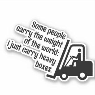 Sticker Message personnalisé de levage de chariot élévateu