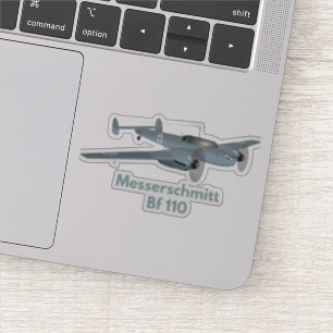Sticker Messerschmitt Bf 110 Allemand 2ÈME GUERRE MONDIALE