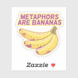 Sticker Métaphore La typographie drôle