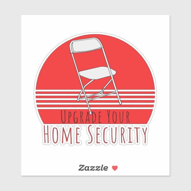 Sticker Mettre à niveau votre sécurité à domicile (Feuille)
