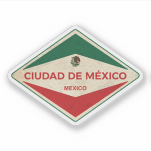 Sticker Mexico City Mexico Vintage