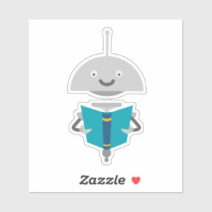 Sticker Mia lit un livre
