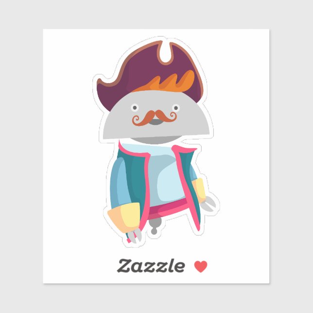 Sticker Mia pirate 3 (Feuille)