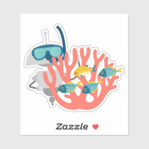 Sticker Mia plongeur