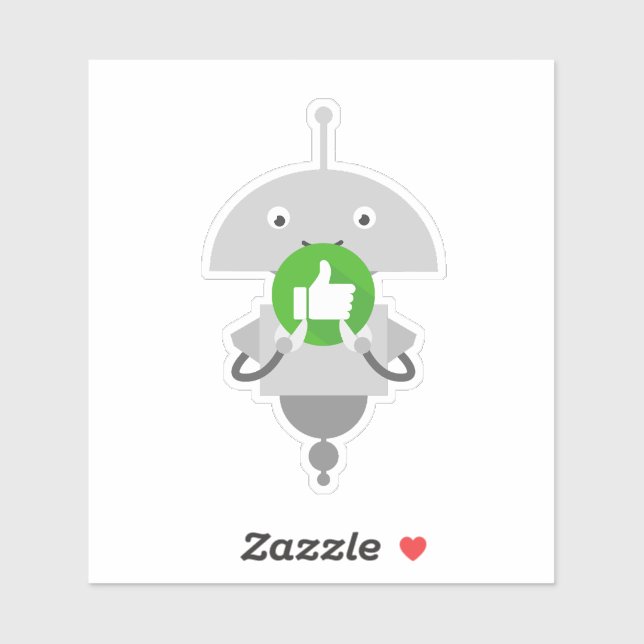 Sticker Mia pouce vers le haut (Feuille)