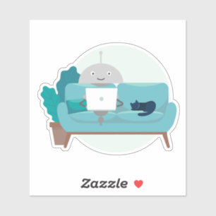 Sticker Mia sur le canapé