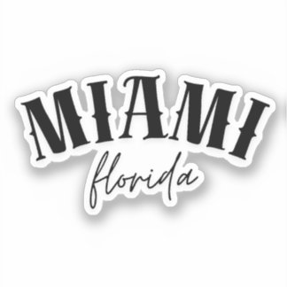 Sticker Miami Floride