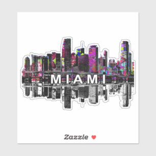 Sticker Miami, Floride en graffiti