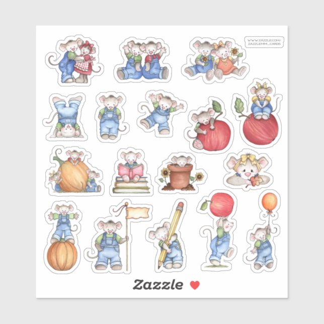 Sticker Mice (Feuille)