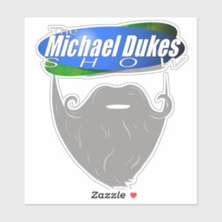 Sticker Michael Dukes Show - Beard Logo