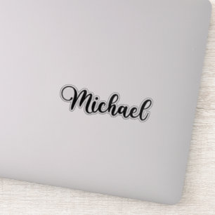 Sticker Michael Name - Calligraphie manuscrite