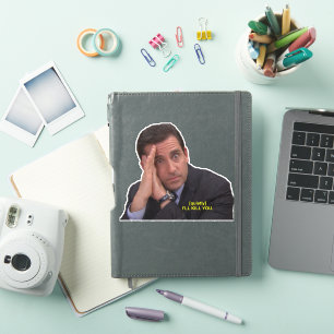 Sticker Michael Scott - Je vais vous tuer