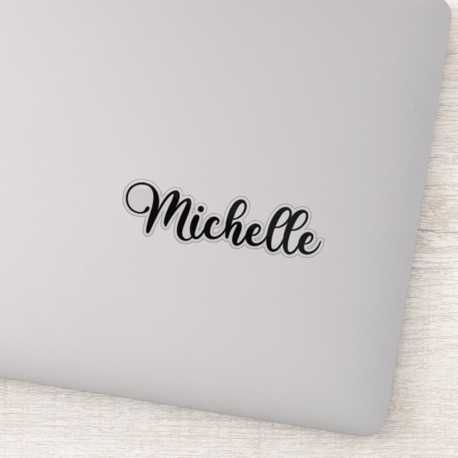 Sticker Michelle Nom - Calligraphie manuscrite (Détail)