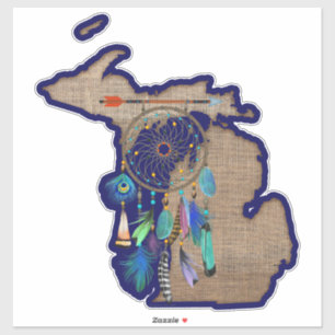 Sticker Michigan Dream Catcher Beautiful
