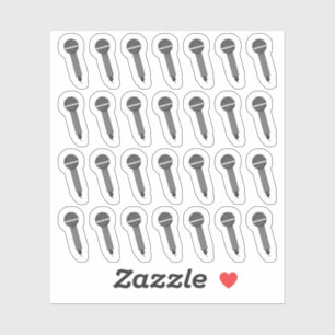 Sticker Microphone Karaoke Concert Podcast Bujo Planner