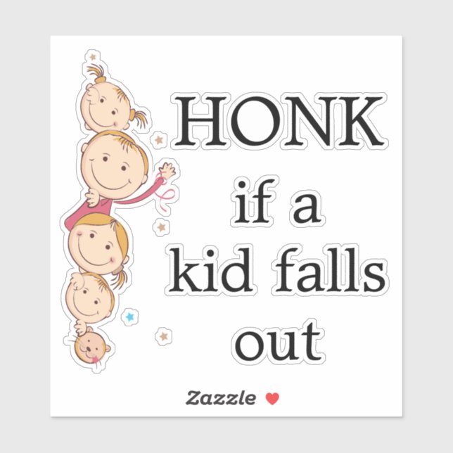 Sticker Miel si un enfant tombe (Feuille)
