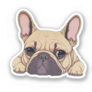 Sticker mignon Bulldog