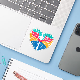 Sticker Mignon drôle coloré Amour
