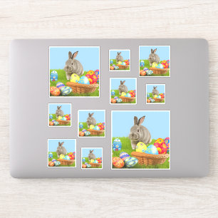 Sticker Mignonne Bunnyfor Pâques pour une humeur positive