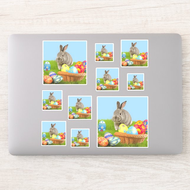 Sticker Mignonne Bunnyfor Pâques pour une humeur positive (Ordinateur)