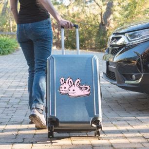 Sticker Mignonne, Comfy Motivation Pink Bunny Lapin Chauss