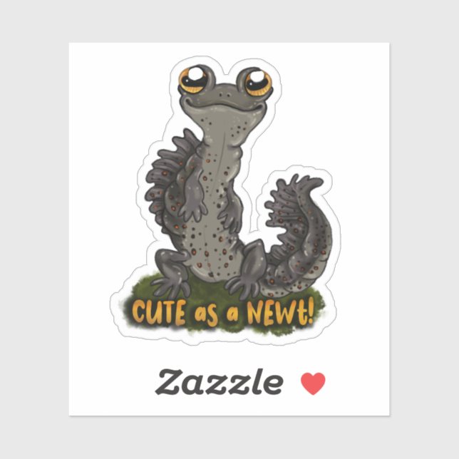 Sticker Mignonne comme un Newt ! (Feuille)