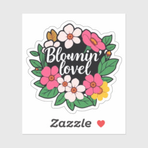 Sticker Mignonne Fleur Sauvage Ravissante