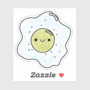 Sticker Mignonne levrette ensoleillée en haut de l'oeuf