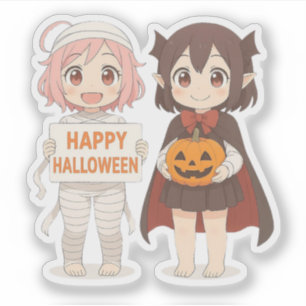 Sticker mignonne mummy & vampire filles