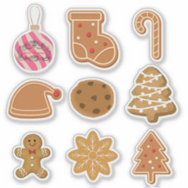 Sticker Mikitiez gingerbread christmascookiesandmilk santa