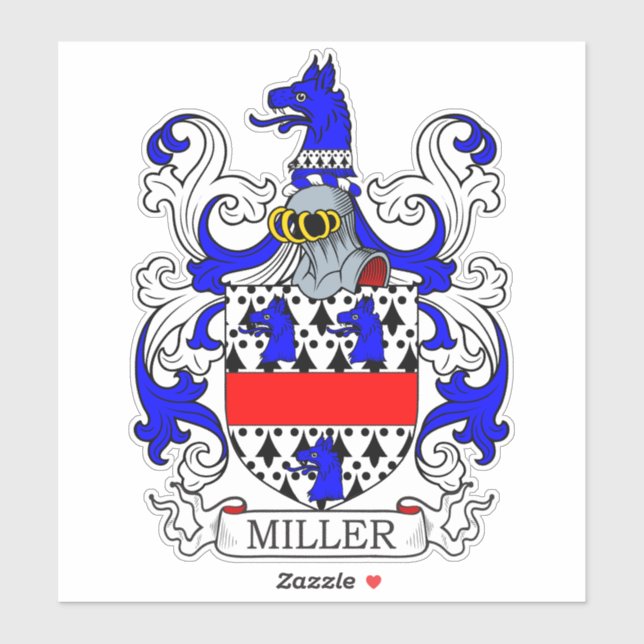 Sticker Miller Family Crest (Feuille)